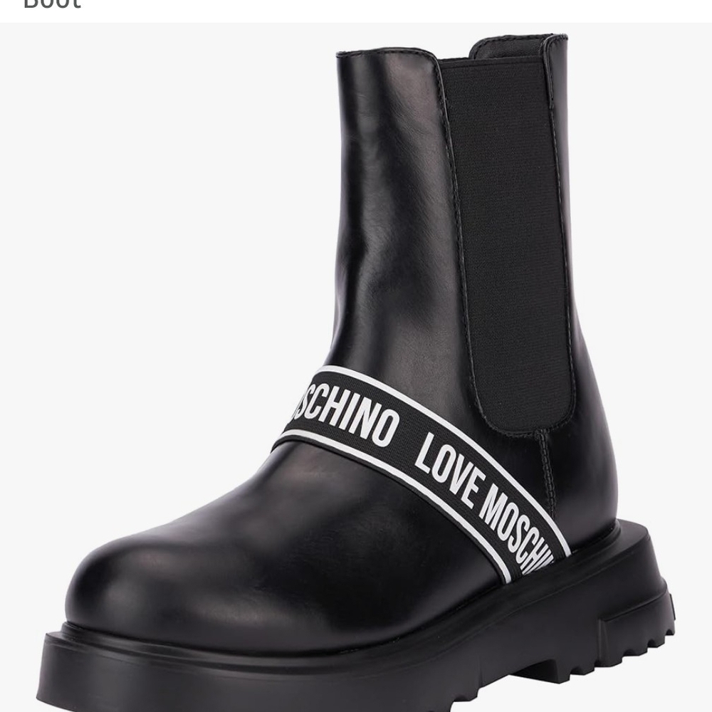Love Moschino Women's Black All Weather Boots US 9 EU 39 - Picture 4 of 4